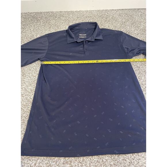 Swannies Mens L BLUE GOLF Polo Shirt Short Sleeve Performance Casual - Picture 6 of 8